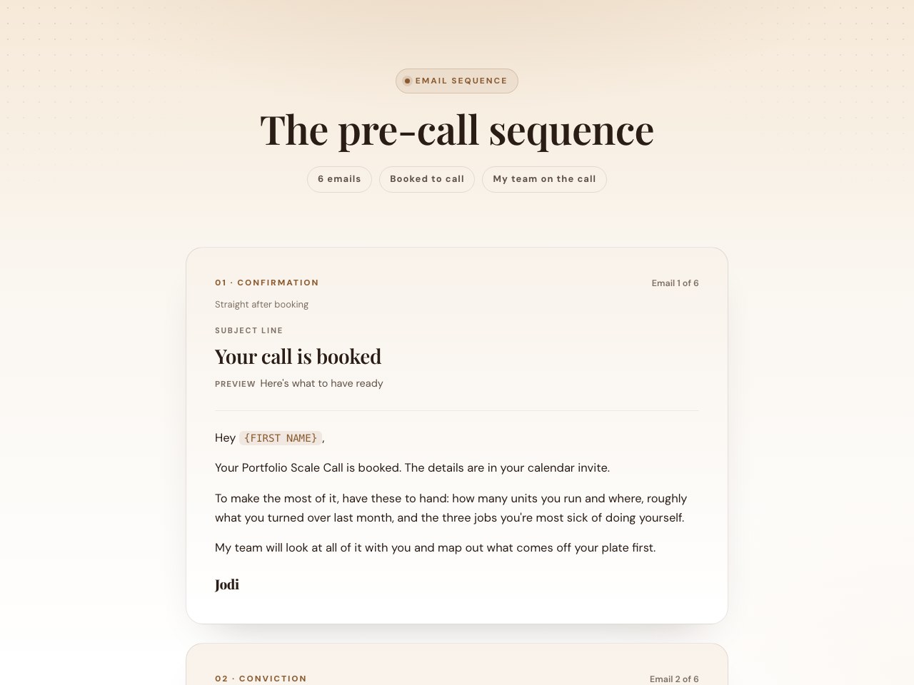 Pre-call preview