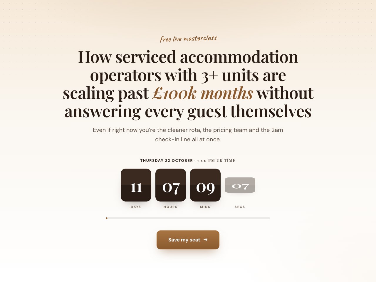 Registration page preview