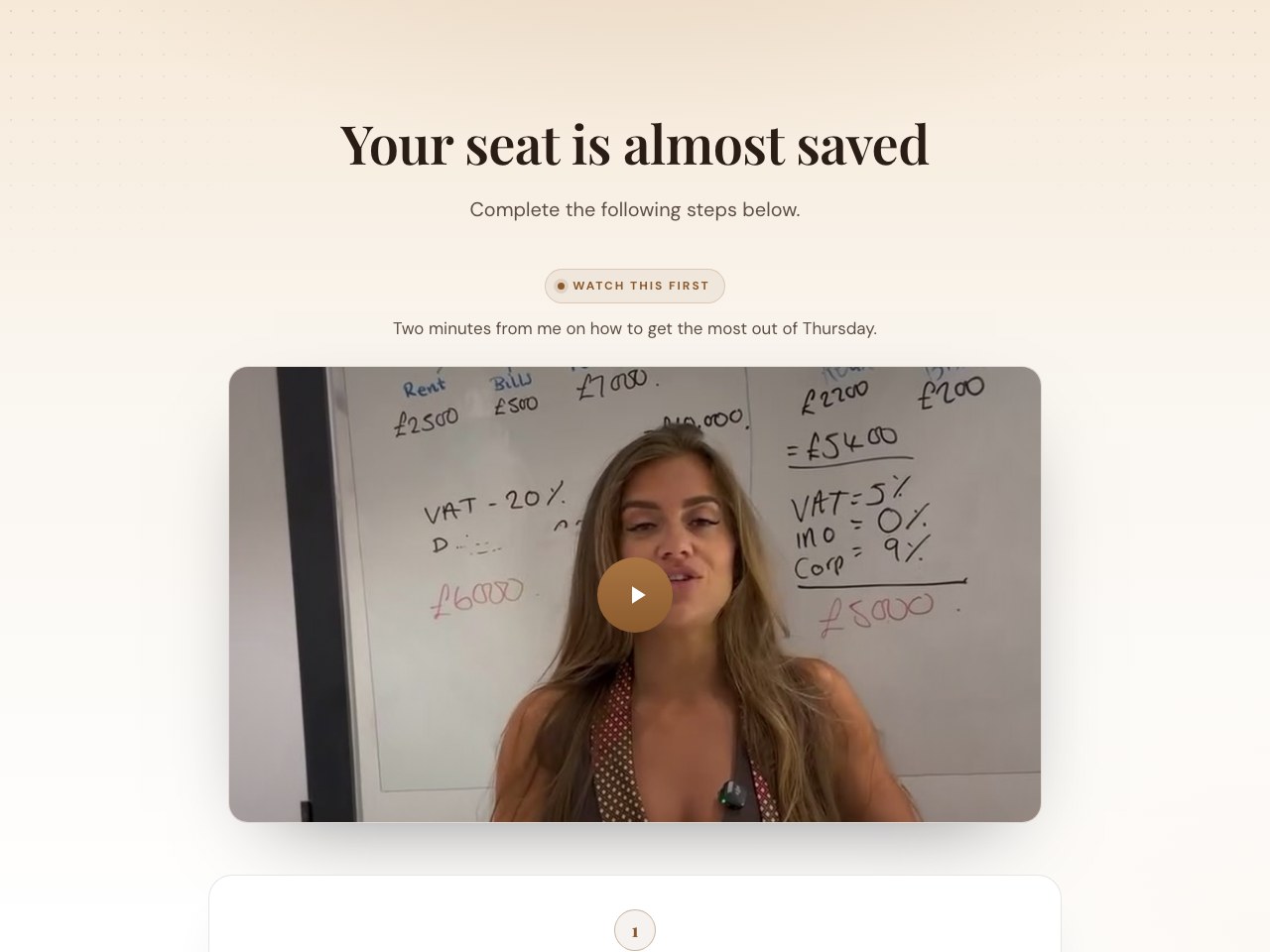 Thank-you page preview